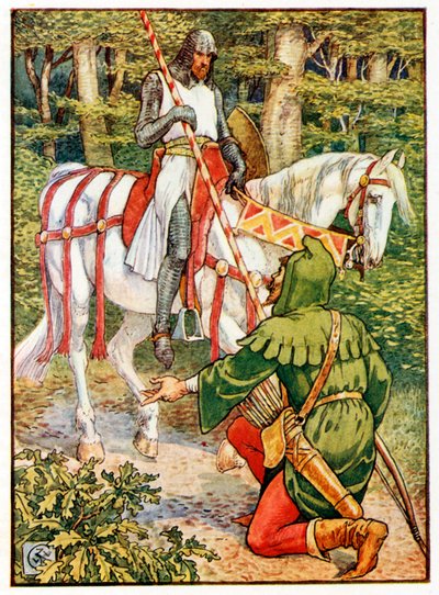 Lyttel John und der Ritter von Walter Crane